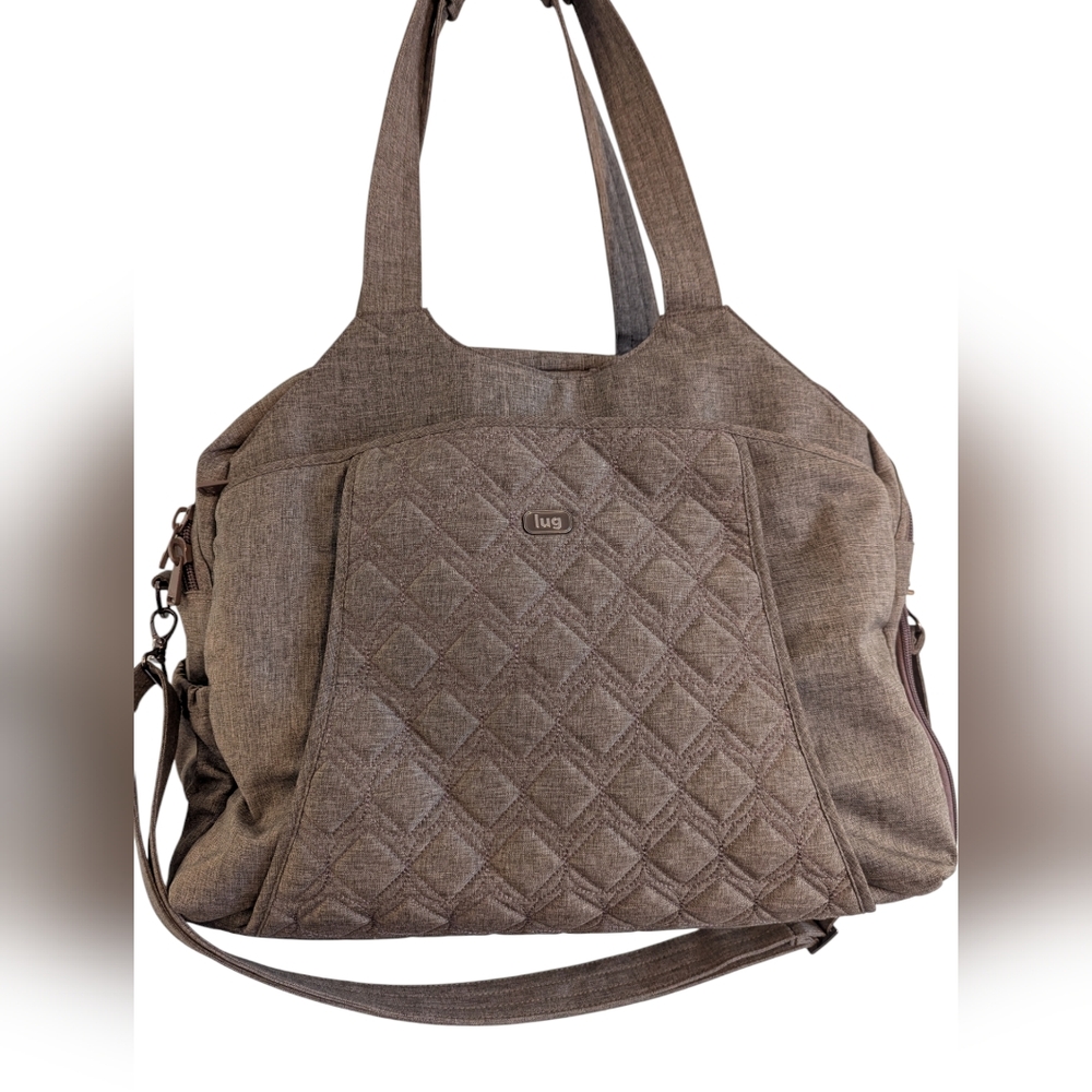 Large Lug Pontoon Weekender Bag Walnut - Picture 5 of 16